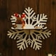 thumbnail image 4 of Estantería de madera navideña con diseño de copo de nieve - Decoración rústica navideña para dormitorio, salón y hogar Organizador de almacenamiento, 4 of 8