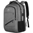 thumbnail image 1 of Mochila para Laptop de 17 Pulgadas MATEIN Aprobada por la TSA con Puerto de Carga USB Gris, 1 of 5