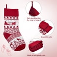 thumbnail image 5 of 3 Styles 3Pcs 20 Inch Knitted Christmas Stockings Knit Christmas Stockings Bulk Large Nordic Style Long Wool Yarn Xmas Tree Decorations, 5 of 7