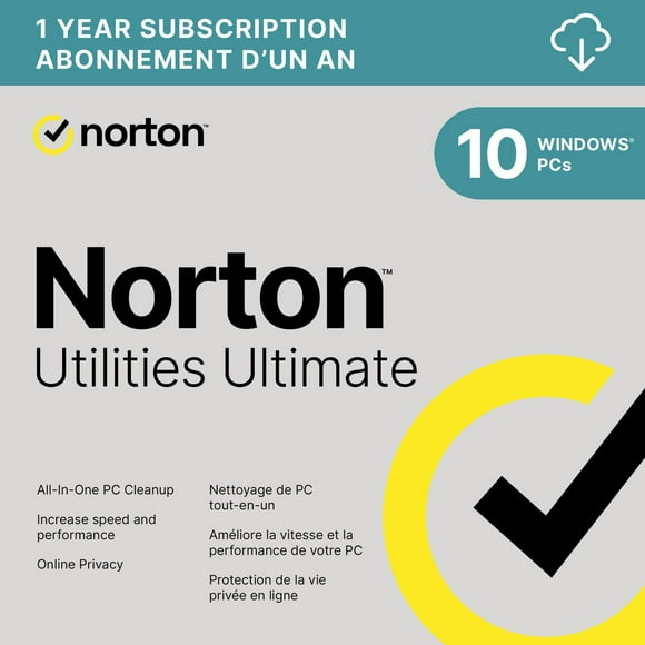 Norton Utilities Ultimate 10 PCs - 1 Year Subscription Digital Download