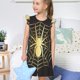 thumbnail image 4 of Balery Gold Spider On The Web Camisón de princesa para niñas, pijama de algodón con mangas abullonadas, suave y bonito.-Large, 4 of 6