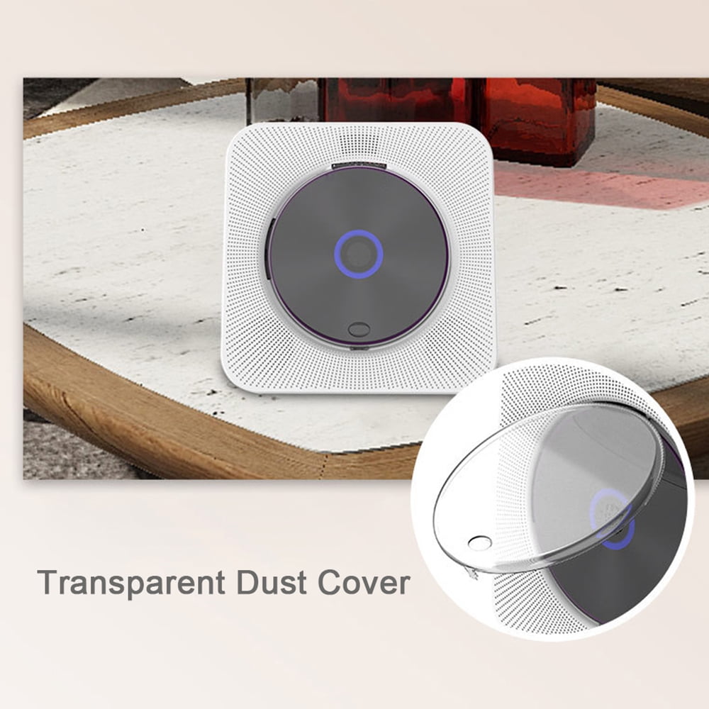 MEGICOT Portable CD Player Built-in Speakers with Bluetooth Receive and Transmit Function, Desktop Vertical Music Player with Remote Control FM Radio USB Flash AUX