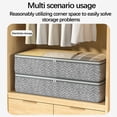 thumbnail image 5 of Large Capacity Storage Organizer, Foldable Wardrobe Box with Transparent Top, Under Bed Storage for Clothing and Home Organization, 5 of 6