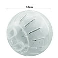 thumbnail image 4 of Mini pelota para correr de plástico para mascotas, hámster, jerbo, pelota para correr, juguete (blanco) Ndcxsfigh  Para estrenar, 4 of 8