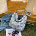 thumbnail image 3 of Bolsos de hombro para mujer Bolsos de mano con nubes plisadas de burbujas Bolsos de mensajero de gran capacidad FLhrweasw  Nuevo, 3 of 9
