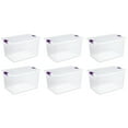 thumbnail image 1 of Sterilite 17571706 66-Quart ClearView Latch Box Storage Tote Container, Single, 1 of 12