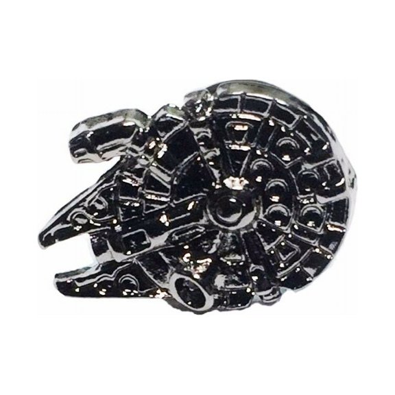 Star Wars 3-D Millennium Falcon Silvertone Pin