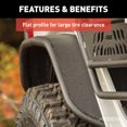 thumbnail image 2 of ARIES 2500207 Black Aluminum Rear Jeep Gladiator JT Fender Flares, 2 of 5