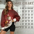 thumbnail image 3 of SCRAWLGOD Christmas Snowman Bell Cane Holly Print Red Womens Sweatshirts Polyester Crewneck Tops Long Sleeve Loose Fit Lightweight Fall Winter Drop Shoulder Casual Pullover with Pockets, S, 3 of 7