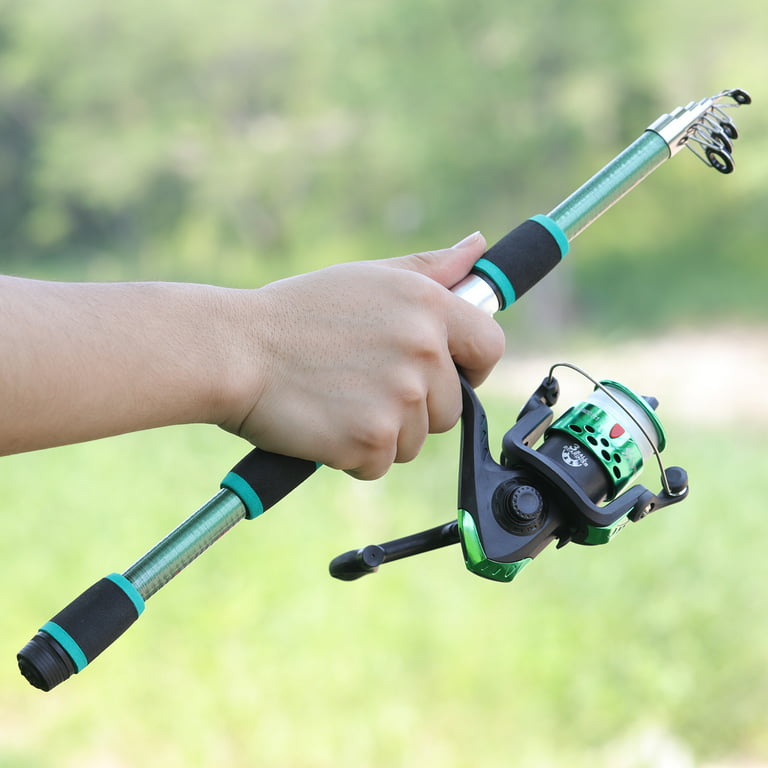 Sougayilang Kids Spinning Fishing Rod Combo with Telescopic Pole Spinning  Reel and Fishing Bait Hook