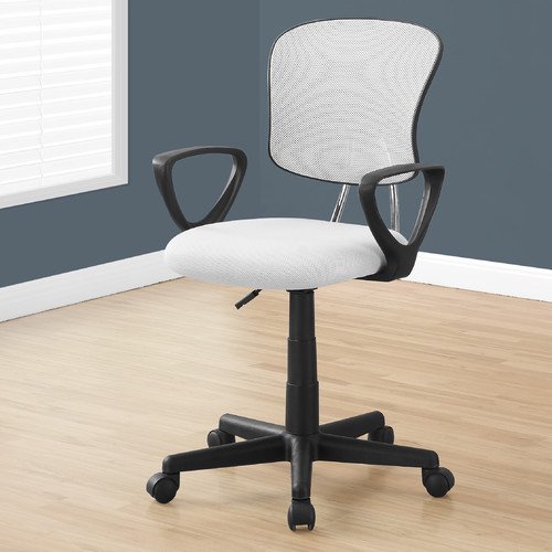 Monarch Office Chair White Mesh Juvenile / MultiPosition