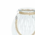 thumbnail image 6 of Contemporary Home Living 19" Ribbed Glass Jar with Rope Wrapped Neck, 6 of 6