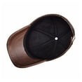 thumbnail image 6 of Men's Genuine Leather Baseball Cap Hat Brand New Real Cow Skin Leather Women's Caps Hats ,Soft Feel, 6 of 6