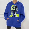 thumbnail image 2 of Chaqueta con capucha Punk suelta con cremallera y estampado de Halloween para mujer, abrigo, sudaderas con capucha, abrigo Pompotops qwe15477, 2 of 8