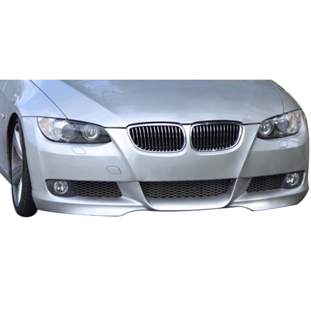 Ikon Motorsports Front Bumper Lip Compatible With 2007-2010 BMW E92 E93 3-Series Coupe Convertible M-Tech Style Painted Titanium Silver #354 PP Air Dam Chin Protector Spoiler 2008 2009