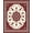Ivory, Pattern 5, variant on Flatwoven High Traffic Area Rug, Elegant Floral Medallion Design Featuring Rich Crimson and Cream, Non Slip, Stain Resistant, Washable Area Rugs for Living Room, Bedroom(Red, 4X6)