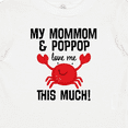 thumbnail image 4 of Inktastic Mommom and Poppop Love Me Grandson Boys or Girls Baby T-Shirt, 4 of 5