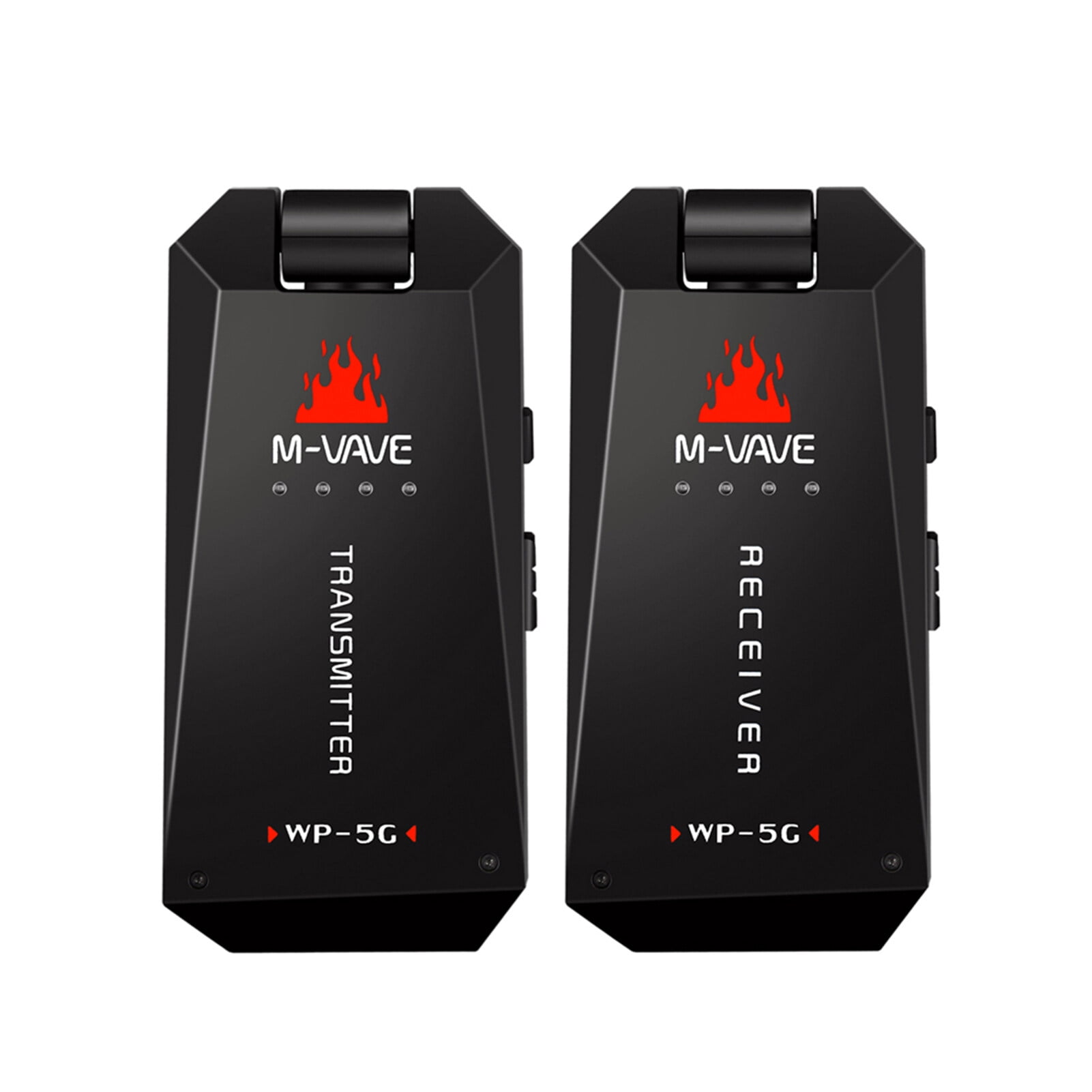 M-VAVE WP-5G Wireless 5.8G Guitar System Rechargeable Audio Transmitter and Receiver ISM Band for Electric Bass Guitars Amplifier Accessories