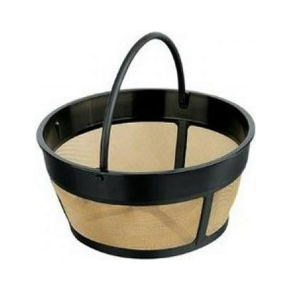 1 X THE ORIGINAL GOLDTONE BRAND Reusable Basket-style 10-12 Cup Coffee Filter with Screen Bottom