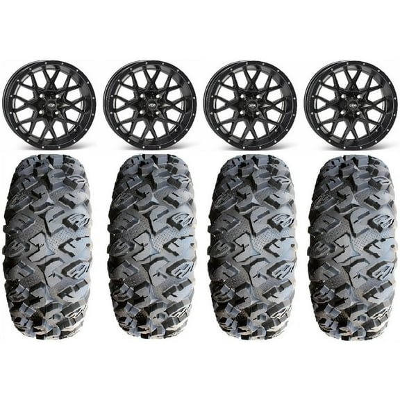 ITP Hurricane 15" Wheels Black 31" MotoClaw Tires Kawasaki Mule Pro FXT