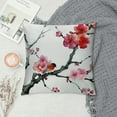 thumbnail image 2 of FUMJ  Red Japanese Cherry Blossom Pillow Covers,Watercolor Throw Pillow Cases Square Pillowcases for Home Decorative Living Room Sofa Bedroom Outdoor, 2 of 5