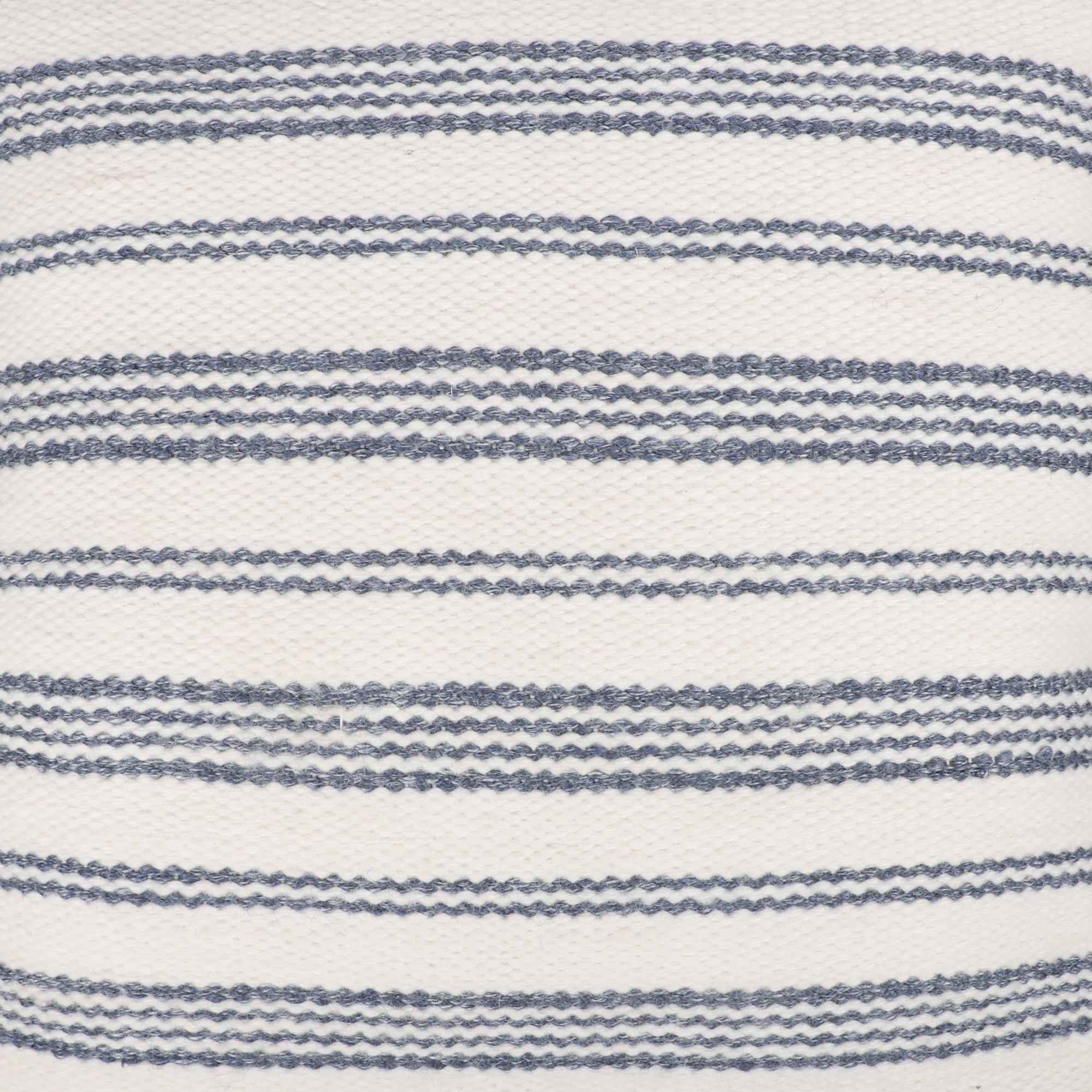 Ox Bay Petra 20" x 20" Navy/White Striped Reversible Indoor/Outdoor Adult Decorative Throw Pillow