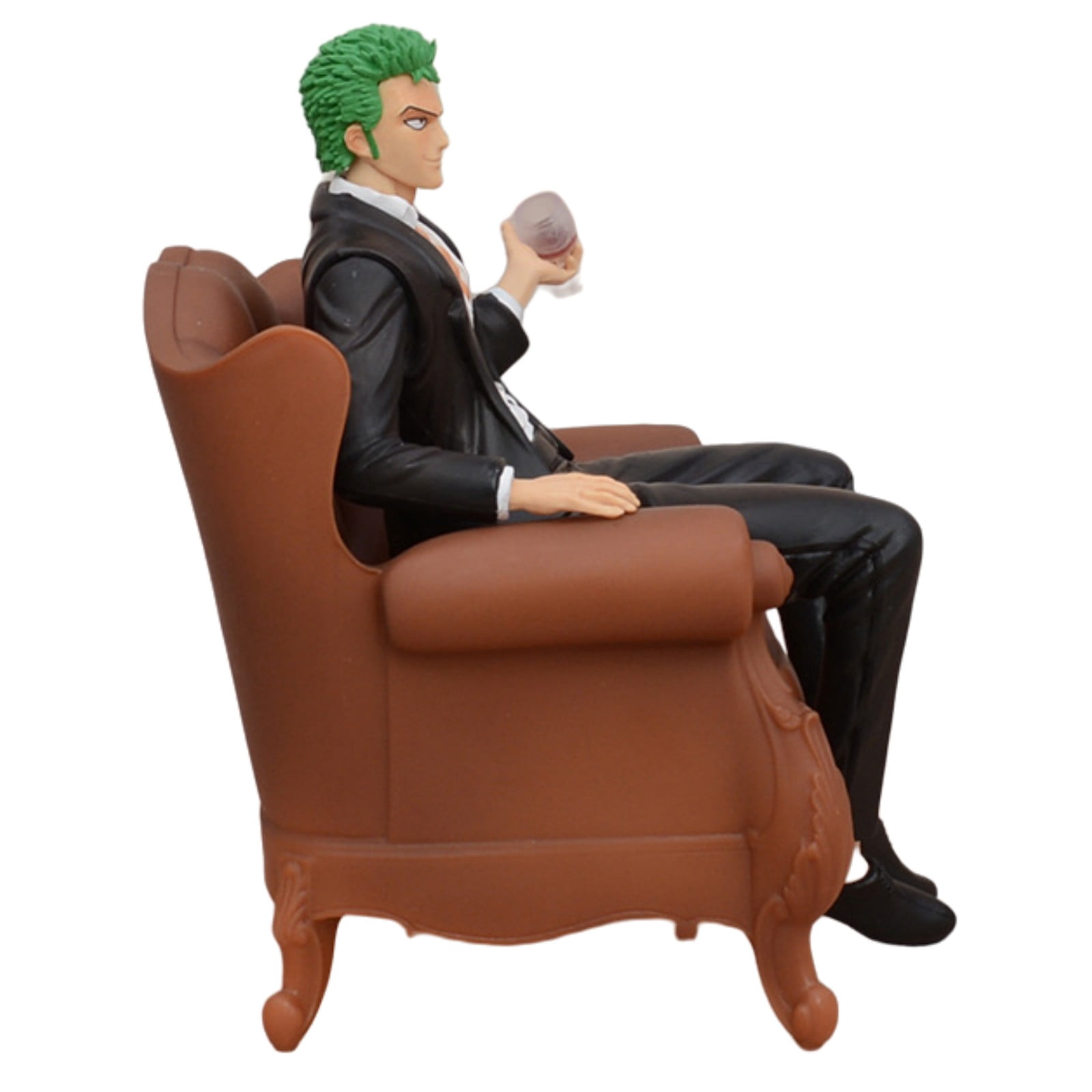 Dxuioz 14cm Sofa Roronoa Zoro Figure Action Figure PVC Handmade Sculpture Desktop Figure Collectible