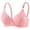 Pink, variant on Ohufall Womens Bra Adjustable Strap Deep V Push Up Bra Wirefree Comfort Support Daily Underwear
