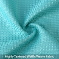 thumbnail image 3 of HA-EMORE Turquoise Airy Tier Curtains,Woven Textured Short Window Curtain for Cafe,Living Room, Bathroom,Kitchen & Kids Bedroom Rod Pocket Curtains(2 Panels, 30Inch Wide by 45Inch Long), 3 of 5