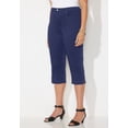 thumbnail image 4 of Catherines Women's Plus Size Tall Sateen Stretch Capri, 4 of 6