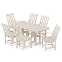 POLYWOOD Vineyard 7-Piece Dining Set in Sand