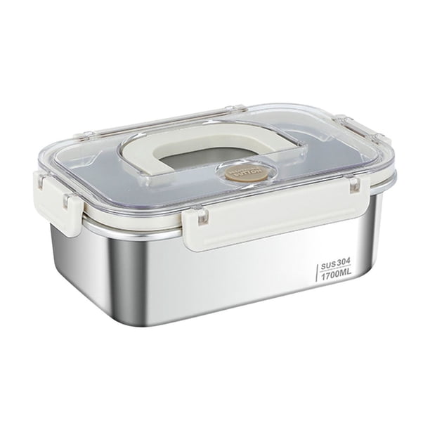 Lonchera, cajas bento 304 Caja de conservación de alimentos frescos Frasco sellado de acero inoxidable Lonchera Bento sellada para frutas y verduras Loncheras