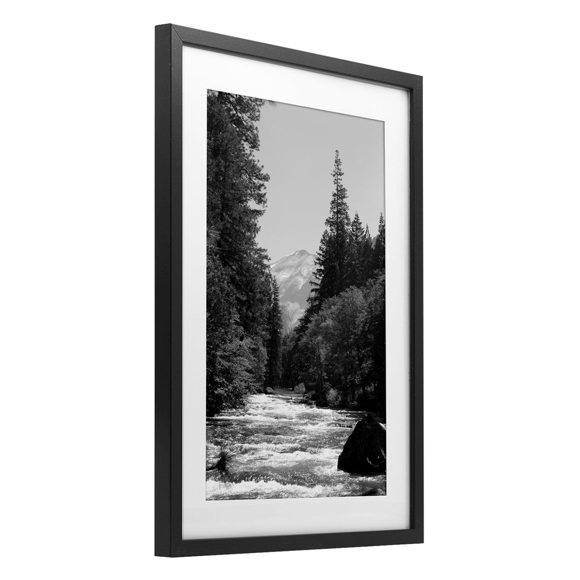 Stupell Industries Merced River Flow Black Framed Print Under Glass, design by Kim Curinga