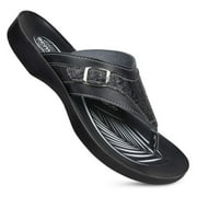 Aerosoft Women's Elmush Comfortable Thong Sandals