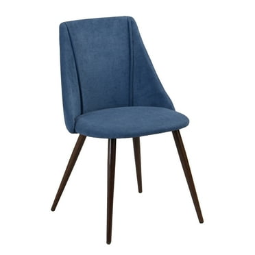 Homycasa 32.7"H Modern Velvet Dining Chair in Blue Finish (Set of 2)