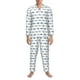 thumbnail image 3 of Balery Cute Shark Pijama para Hombre de Dos Piezas con Manga Larga, Conjunto de Dormir y Descanso Suave con Bolsillos-X-Large, 3 of 7