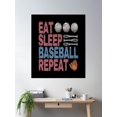 thumbnail image 2 of Eat Sleep Baseball Repeat. #2 Poster Wall Art, Modern Wall Decor For Living Room Bedroom, 8x12 UNFRAMED, 2 of 3
