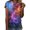 A-Blue, variant on Womens Tops T Shirt Casual Crewneck Galaxy Starry Sky Suitable Holiday Funny T Shirts Cute Tops Casual Tops Blouse