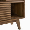 thumbnail image 6 of Contemporary Modern Urban Designer Living Room Lounge Club Lobby Stand Cabinet, Wood, Natural Walnut Brown, 6 of 8