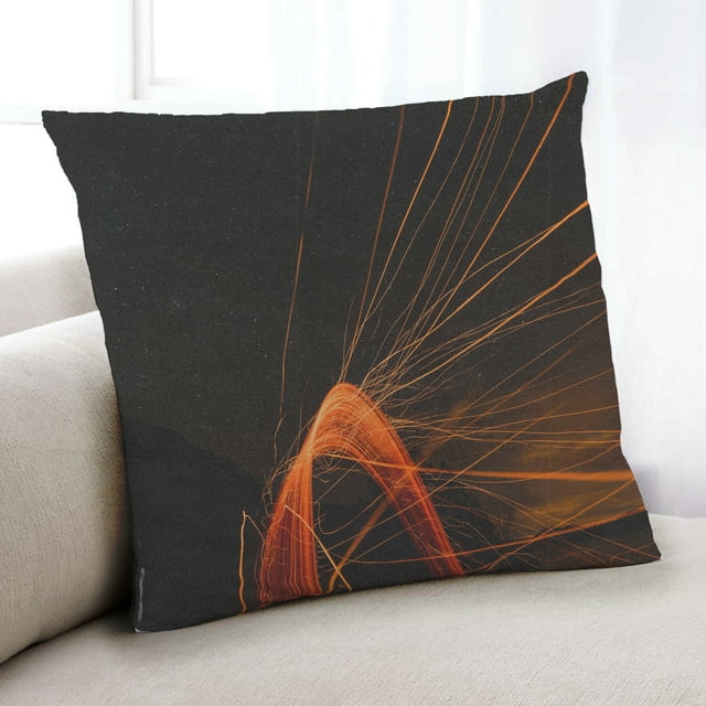 Ahgly Company Games Fireworks Coussin d'Intérieur, 18 Pouces par 18 Pouces