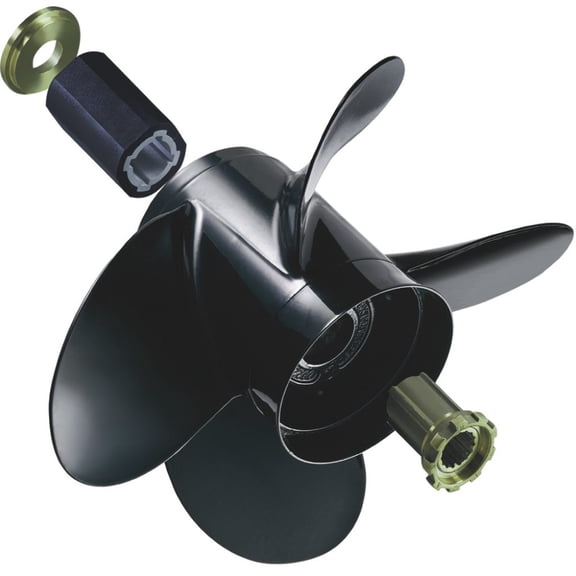 Michigan Wheel 992202 Vortex A-Series 4-Blade Aluminum Propeller - RH, 15" Diameter x 16" Pitch