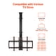 thumbnail image 3 of Soporte de TV de techo motorizado VEVOR, soporte de pared para TV de 32 a 55 pulgadas, soporte de TV de techo ajustable electricamente, soporte de TV abatible motorizado con VESA máximo de 24 x 16, 3 of 9