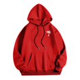 thumbnail image 3 of WILLBEST Sudaderas Navideñas para Hombre y Mujer, Suéter con Estampado De Cocoteros De Color Liso para Otoño e Invierno, Suéter con Capucha De Manga Larga y Bolsillo XGrande, 3 of 4