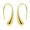 Gold, variant on Sophia Teardrop Hook Earrings – Modern Minimalist Design in Silver or Gold