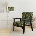thumbnail image 2 of Designart "Radiant Tropical Mirage" Green Tropical Upholstered Accent Chair - Tropical Arm Chair For Living Room, 2 of 5