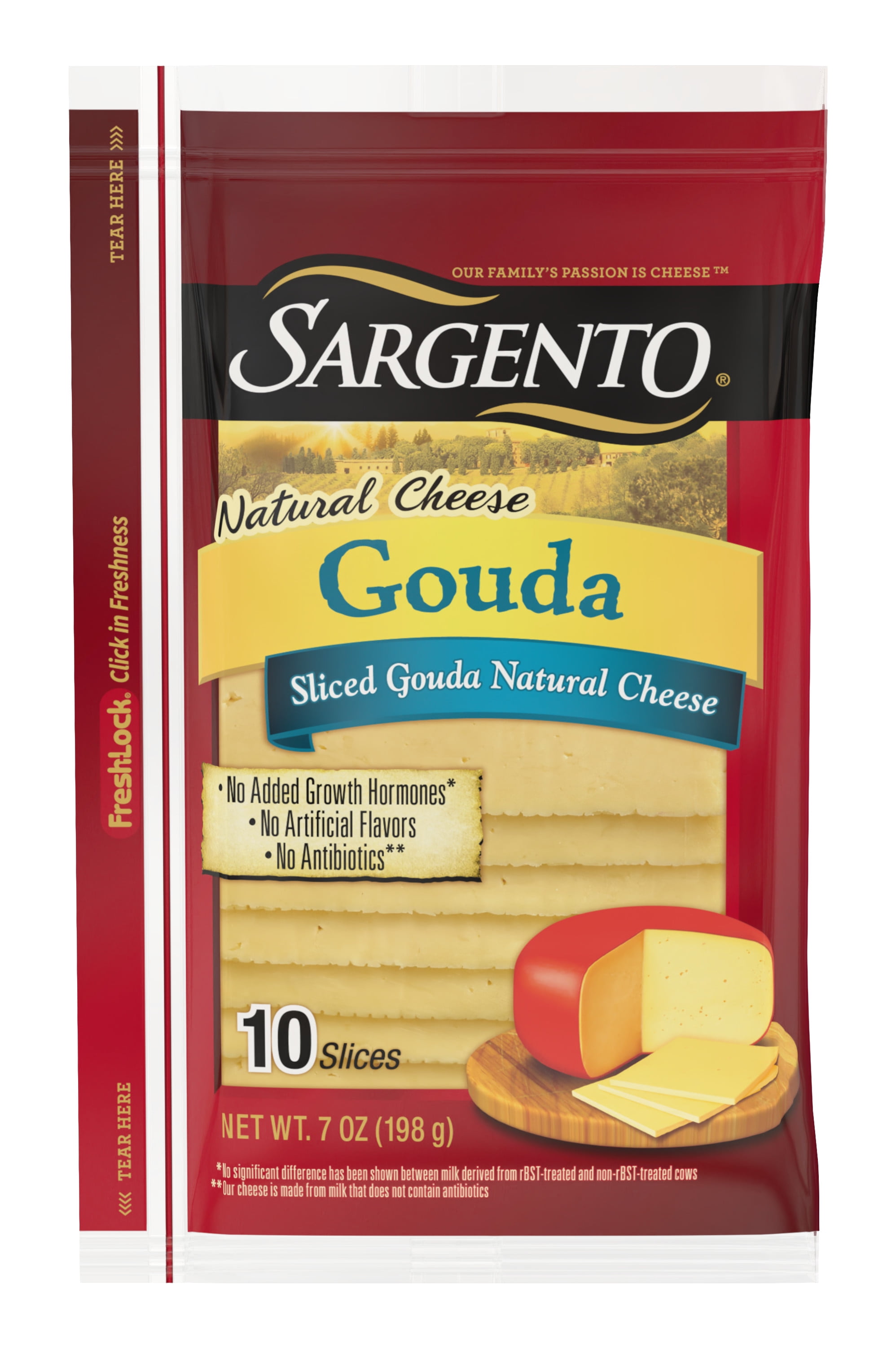 Sargento® Sliced Gouda Natural Cheese, 10 slices