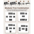 thumbnail image 6 of AECOJOY Metal Patio Furniture Set with Cover Outdoor Furniture sets With Storage Boxes on Sale with Grey Cushion for Balcony Porch, Lawn and More, 6 of 8