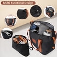 thumbnail image 2 of CQSXDA Versatile Expandable Luggage Set 6 Piece Hardshell Suitcases with Dual Wheels and TSA Lock for Men and Women, Black Brown, 2 of 17