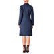 thumbnail image 3 of Vestido Blazer de Tweed para Mujer INSPIRE CHIC con Cuello, Doble Botonadura, Corte A, Vestidos Formales de Trabajo XL Azul Marino, 3 of 5