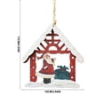 thumbnail image 3 of Eolstice Christmas Wooden Tree Ornaments, Rustic Hanging Wood Decorations, Festive Xmas Pendants, Handmade Vintage Accents, Home Christmas Decoration, 3 of 7